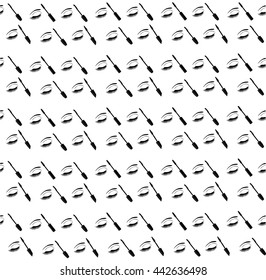 vector illustration of seamless eye make up background