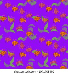 Vector illustration of a seamless floral pattern in winter for Happy New Year,happy birthday and Merry Christmas cards.s