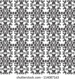 Vector illustration. Seamless floral pattern