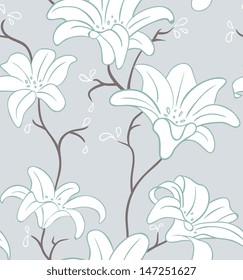 Vector illustration of Seamless floral pattern
