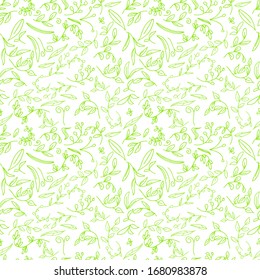 Fondo del patrón floral sin inconvenientes