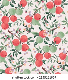 Vector illustration of seamless floral pattern for Wedding, anniversary, birthday and party. Design for invitation card, picture frame, poster, scrapbook 	