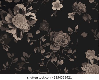 Vector illustration of a seamless floral pattern