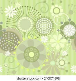 Vector illustration of a seamless floral  pattern
