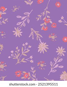 Vector illustration of a seamless floral pattern with cute birds in spring for Wedding, anniversary, birthday and party. Design for banner, poster, card, invitation and scrapbook