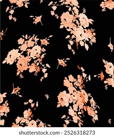 Vector illustration of a seamless floral pattern