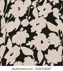 Vector illustration of a seamless floral pattern