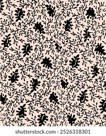 Vector illustration of a seamless floral pattern