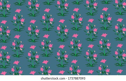 A vector illustration seamless flower pattern.
