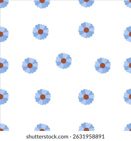 Ilustração vetorial de padrão de pétalas de flor sem costura com curvas suaves e layout repetitivo, perfeito para tecido, papel de parede, embalagem e fundos decorativos.