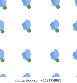 Vector illustration of seamless flower petals pattern with soft curves and repeating layout, perfect for fabric, wallpaper, packaging, and decorative backgrounds.