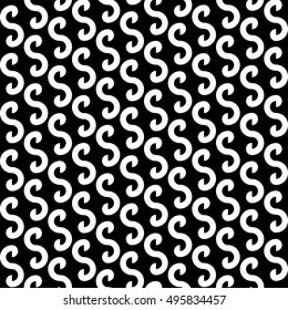 Vector illustration, seamless geometric background with infinite sign
