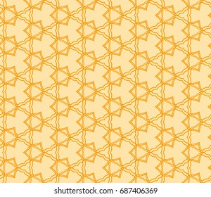 Vector illustration, seamless geometric pattern, fabric repeating texture. orange color