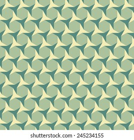 Vector illustration of seamless geometric patterns. Retro geometric hexagon.
