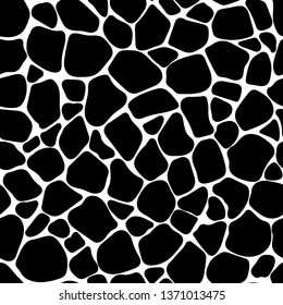 Vector illustration of seamless giraffe pattern. Animal print