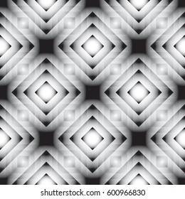 Vector illustration of seamless gray geometric pattern