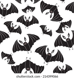 Vector illustration of a seamless Halloween background 