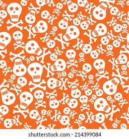 Vector illustration of a seamless Halloween background 