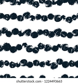 Vector illustration of seamless hand draw dot, creative repeating of texture for printing, wrapping, wallpaper, fabric, and textile.