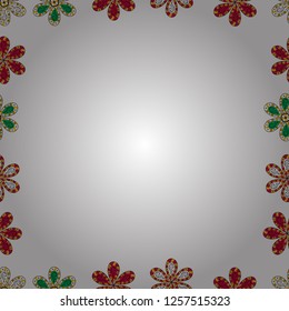 Vector illustration. Seamless. Hand drawn vector border frame doodles.