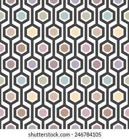 vector illustration of seamless hexagon pattern  