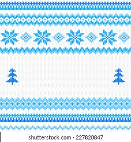 vector illustration of a seamless knitting pattern