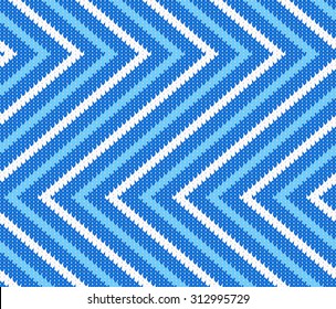 vector illustration of a seamless knitting pattern
