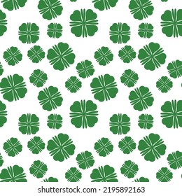 Vector illustration of seamless leaf pattern. Floral organic background