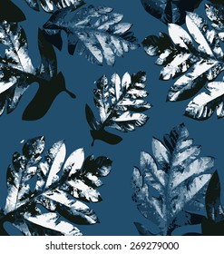 Vector illustration of  seamless leaves