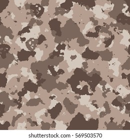 vector illustration of seamless military camouflage pattern. EPS