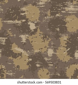 vector illustration of seamless military camouflage pattern. EPS