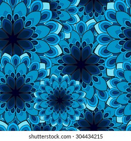 Vector Illustration of an Seamless Ornamental Pattern with Decorative Elements