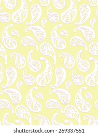 Vector illustration of seamless paisley pattern