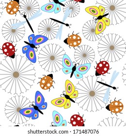 Vector illustration of a seamless pattern