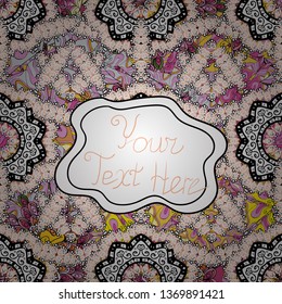 Vector illustration. Seamless pattern. Abstract motif background. Ultrafashionable fabric pattern.