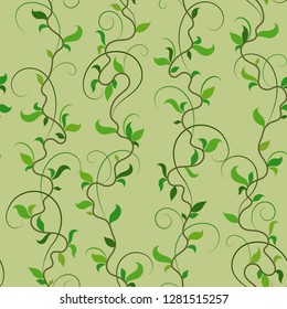 Vector illustration. Seamless pattern background of spring branches.EPS 8