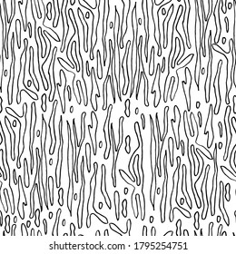 Vector illustration, seamless pattern, background, texture from abstract elements in the form of animal skin, contours, doodling for paper design, fabric, interior