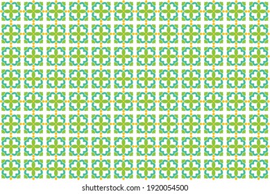 Vector illustration of seamless pattern background, mosque dome shape, style blends with nature