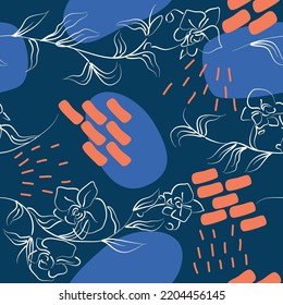 Vector illustration, seamless pattern background for fashion prints, graphics, backgrounds and crafts
