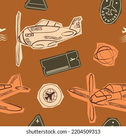 Vector illustration, seamless pattern background for fashion prints, graphics, backgrounds and crafts
