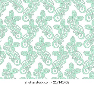 Vector illustration of seamless pattern with butterflies - endless modern pattern