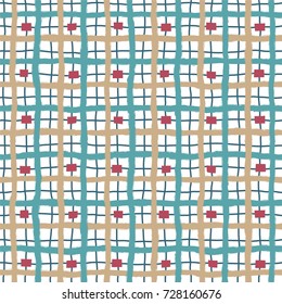 Vector illustration of seamless pattern with cells.