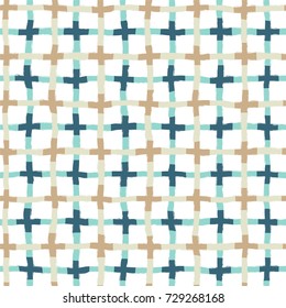 Vector illustration of seamless pattern with check.