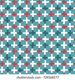 Vector illustration of seamless pattern with check.