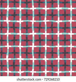 Vector illustration of seamless pattern with check.