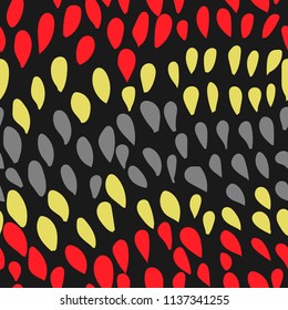 Vector illustration. Seamless pattern. Colorful abstract snake skin motive