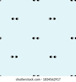 Vector illustration of seamless pattern with eyes.