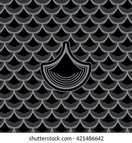 vector illustration seamless pattern of fish scales
