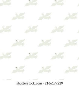 Vector illustration of seamless pattern of a flying bird