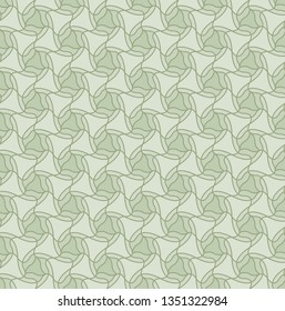 Vector illustration of seamless pattern. Geometric ornament in two light colors, modern stylish texture, can be used in fashion industry for textile print or decor background